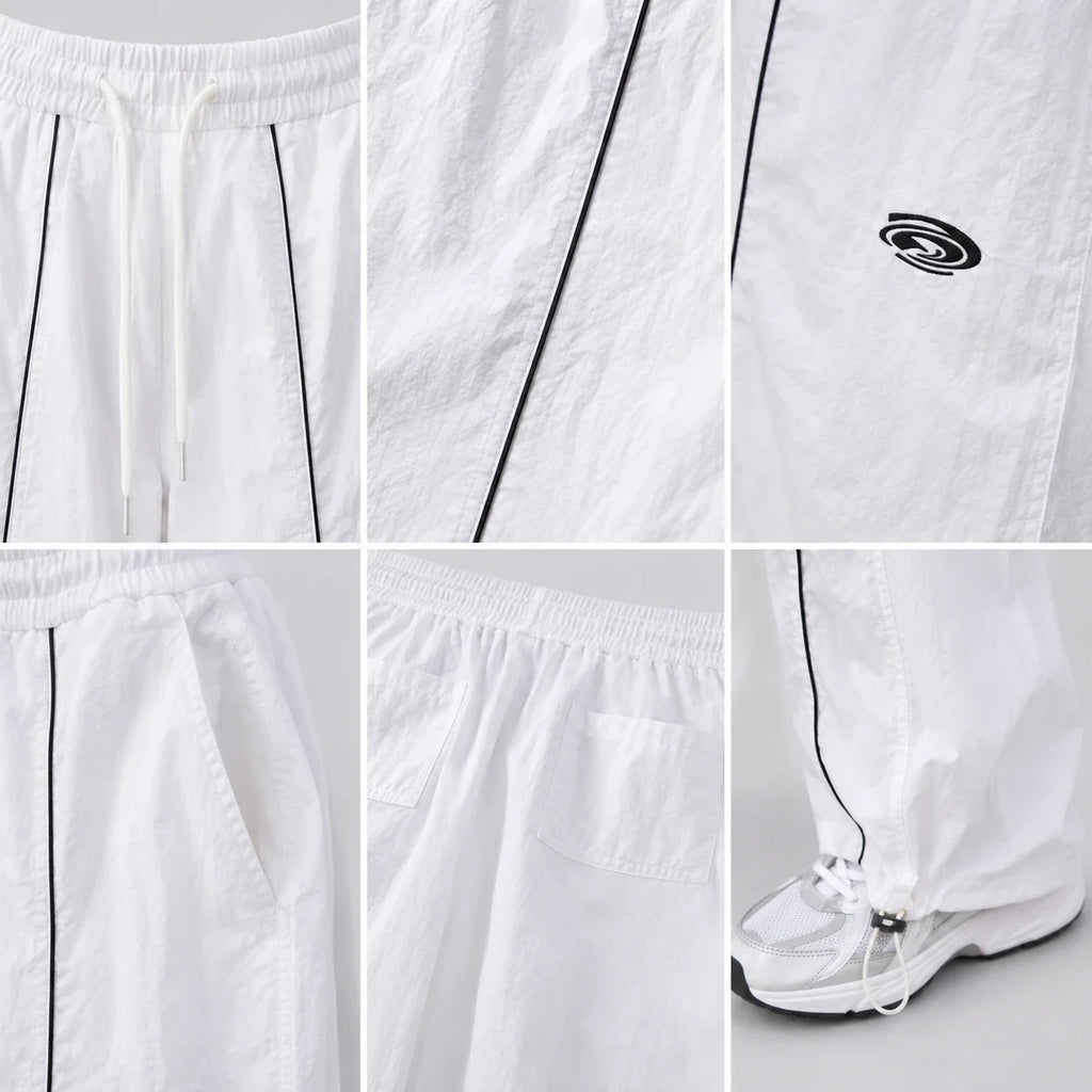 Piped Drawstring Track Pants WHD0606541