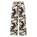 Cow Print Wide Leg Pants WHD0606542