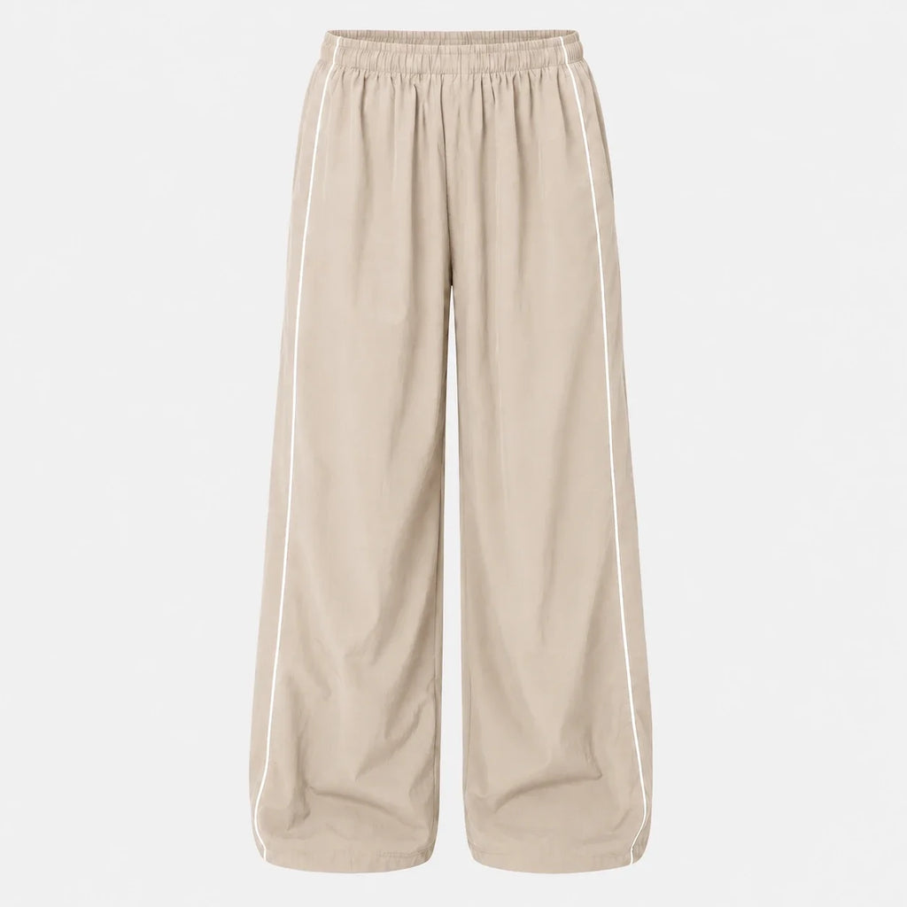 Piped Wide Leg Track Pants WHD0606543