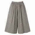 Gingham Wide Leg Pants WHD0606544