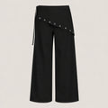 Asymmetric Grommet Wide Leg Pants WHD0606545