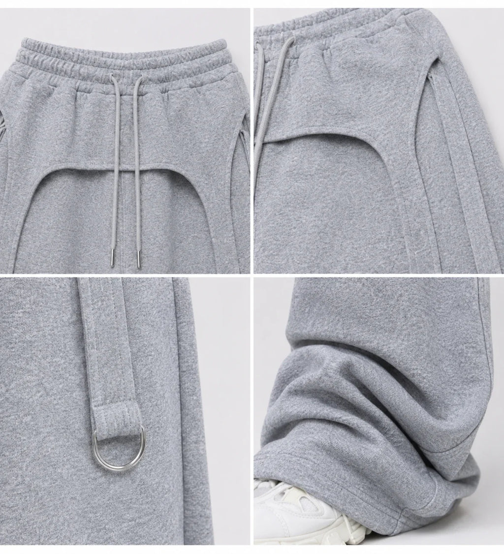 D-Ring Wide Leg Sweatpants WHD0606546