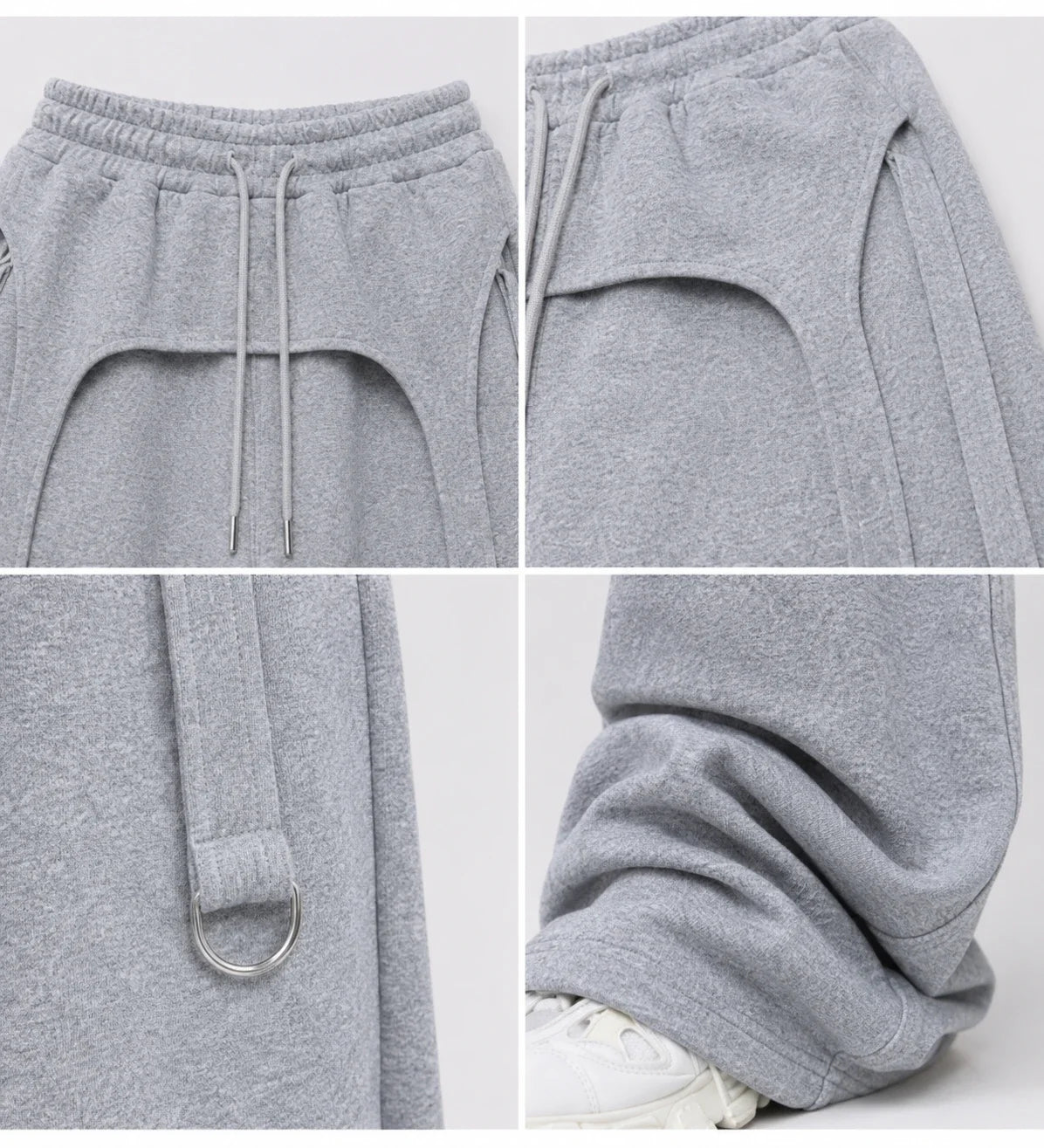 D-Ring Wide Leg Sweatpants WHD0606546