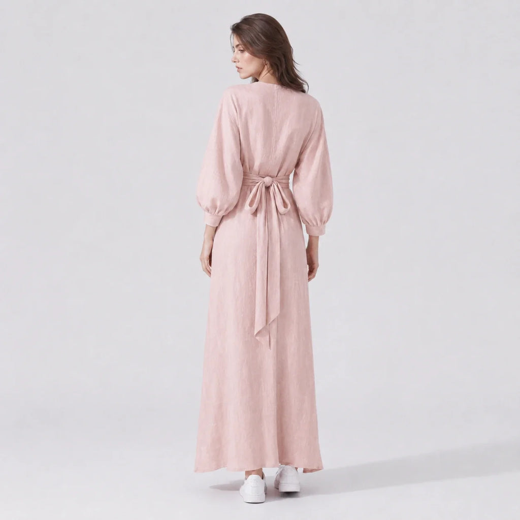 Wrap Tie Maxi Dress WHD0606548