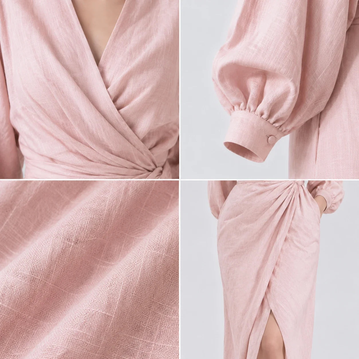 Wrap Tie Maxi Dress WHD0606548