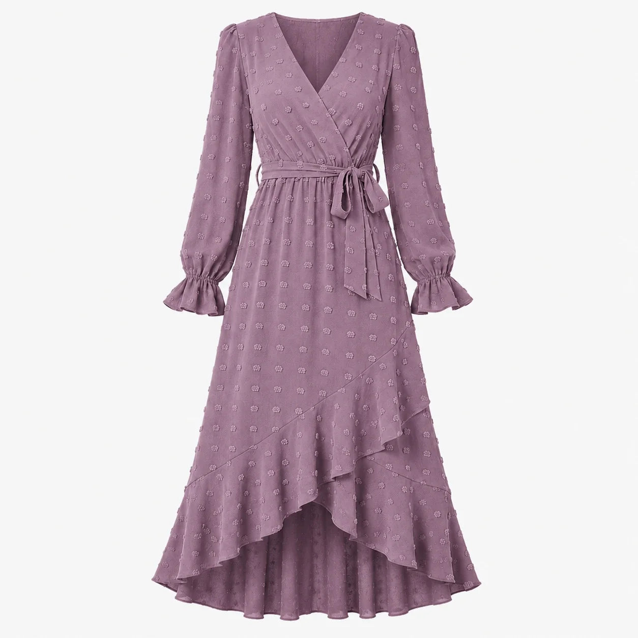 Ruffle Wrap Maxi Dress WHD0606551