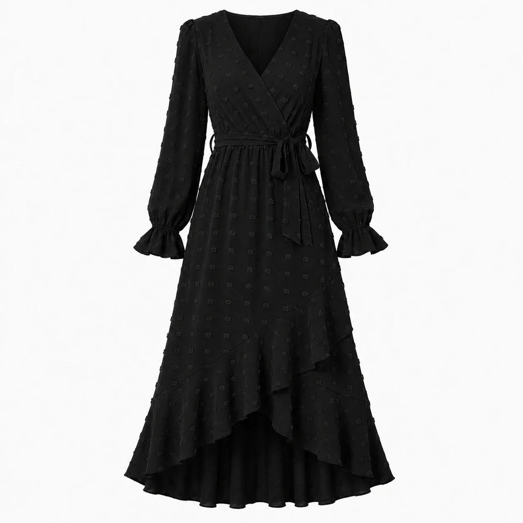 Ruffle Wrap Maxi Dress WHD0606551