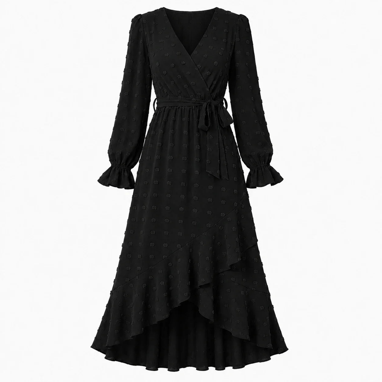 Ruffle Wrap Maxi Dress WHD0606551