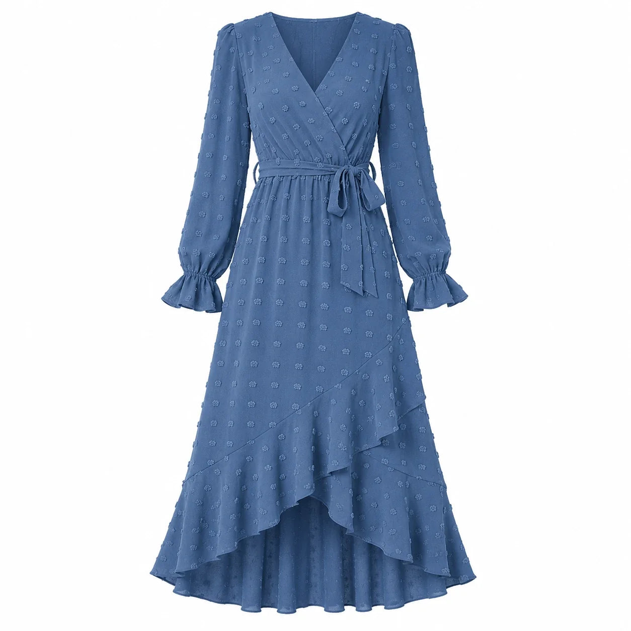 Ruffle Wrap Maxi Dress WHD0606551