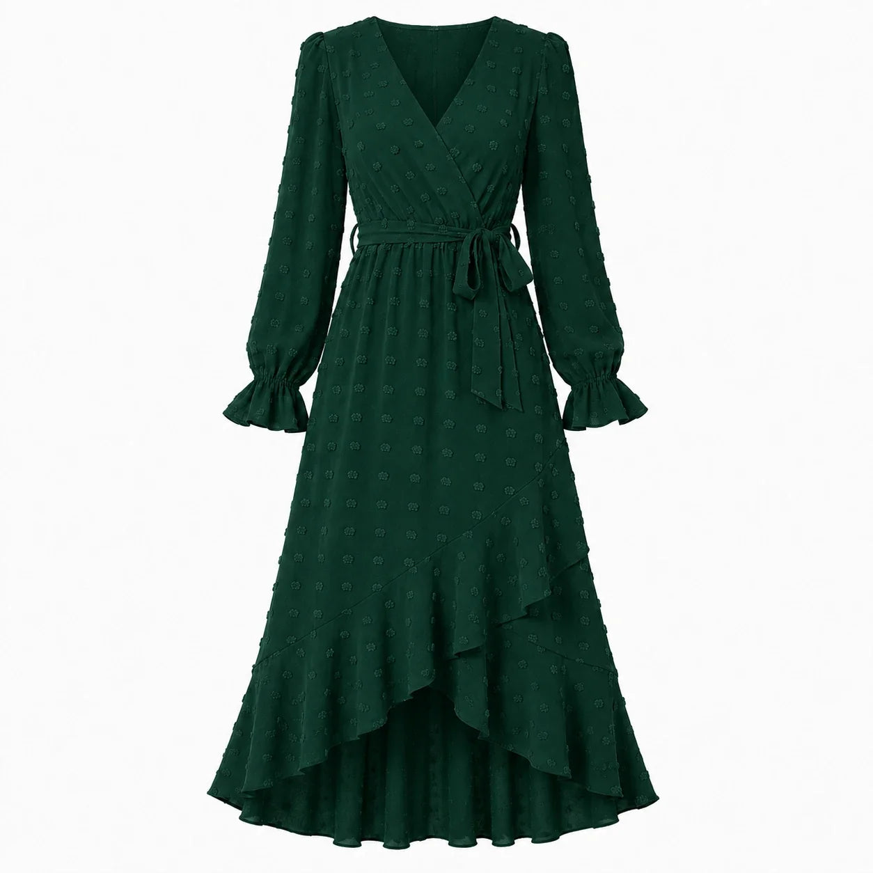 Ruffle Wrap Maxi Dress WHD0606551