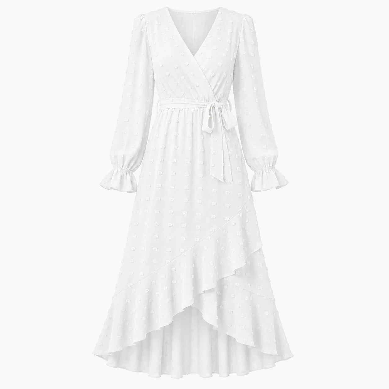 Ruffle Wrap Maxi Dress WHD0606551