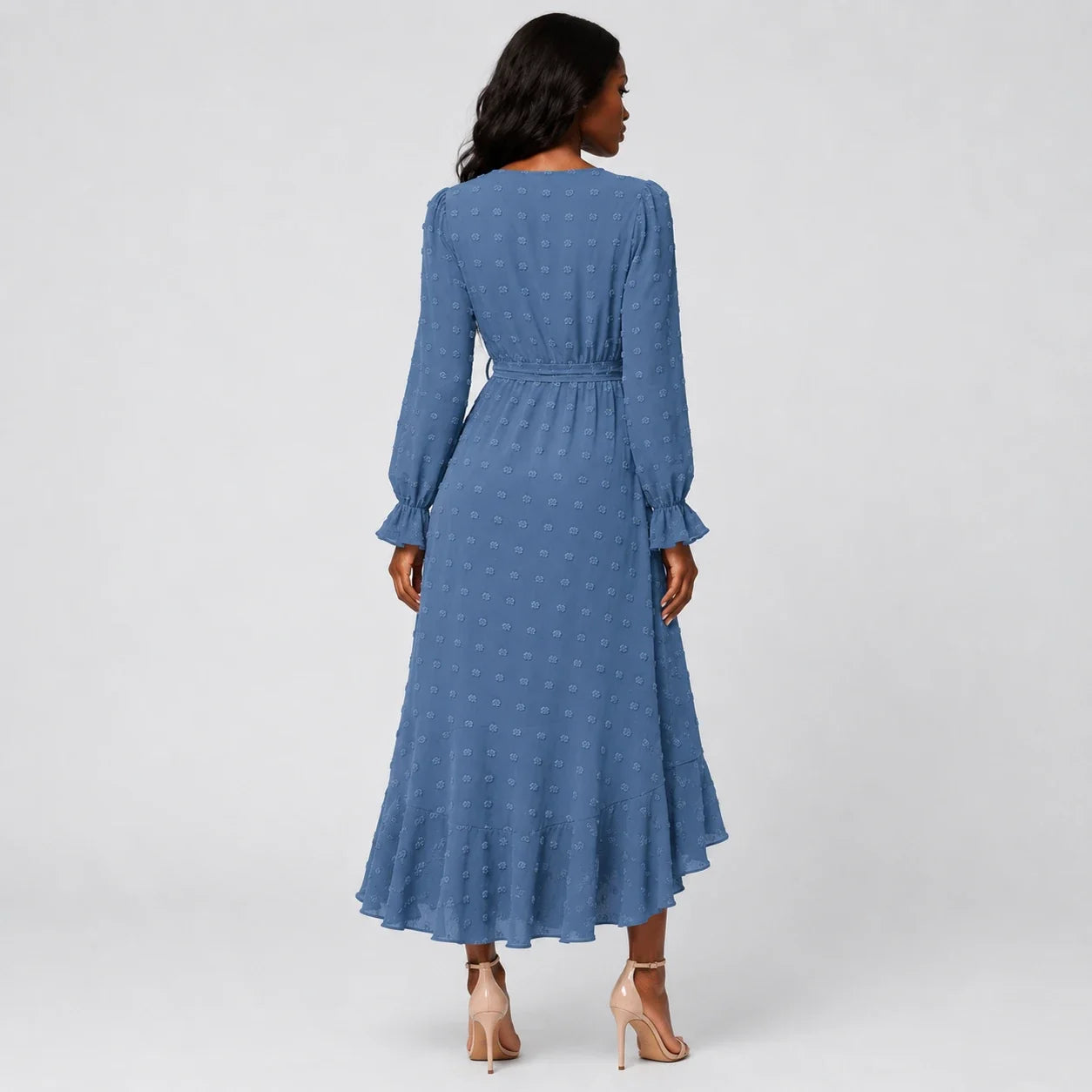 Ruffle Wrap Maxi Dress WHD0606551