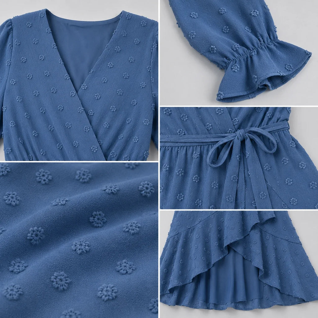 Ruffle Wrap Maxi Dress WHD0606551