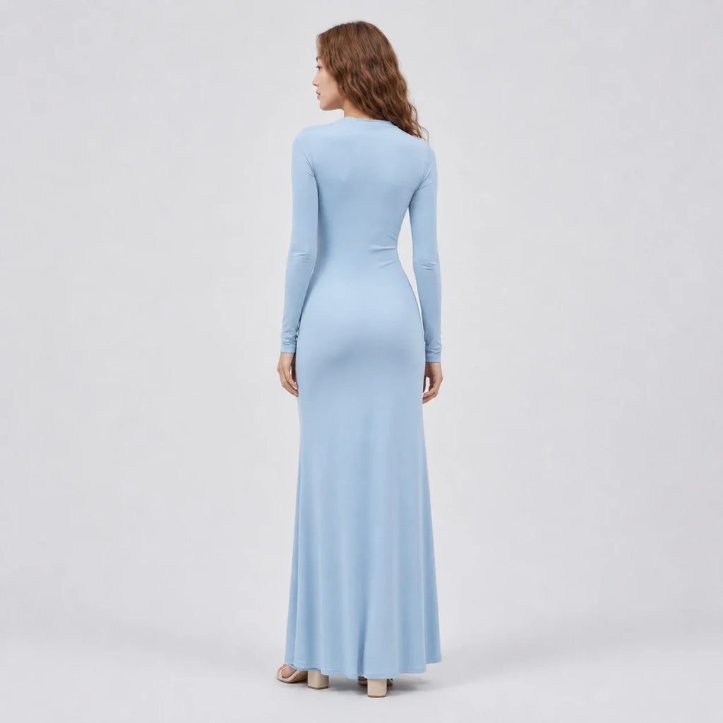 Asymmetric Ring Detail Maxi Dress WHD0606555