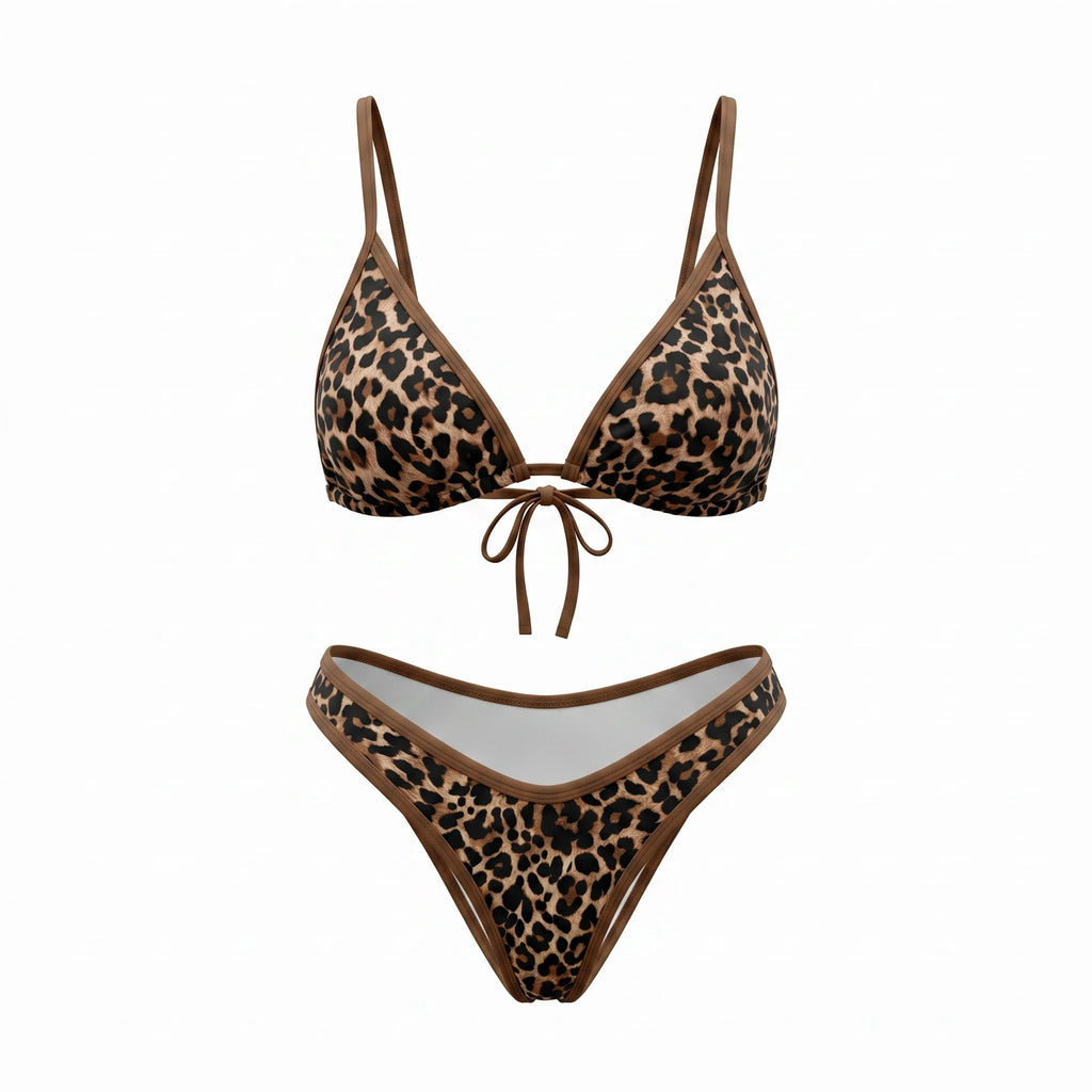 Leopard Triangle Bikini Set WHD0606557-KA-P538-09