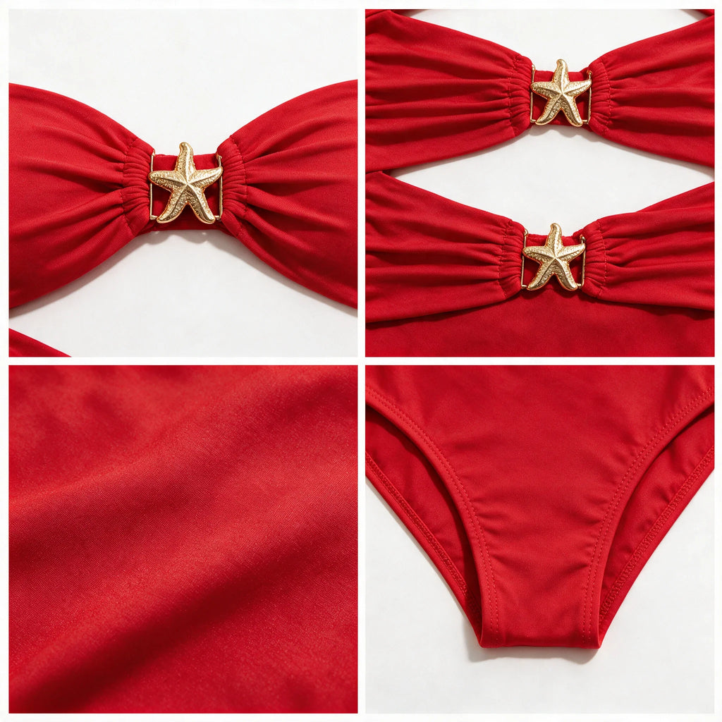 Starfish Cutout One-Piece Swimsuit WHD0606559-KA-P545-02