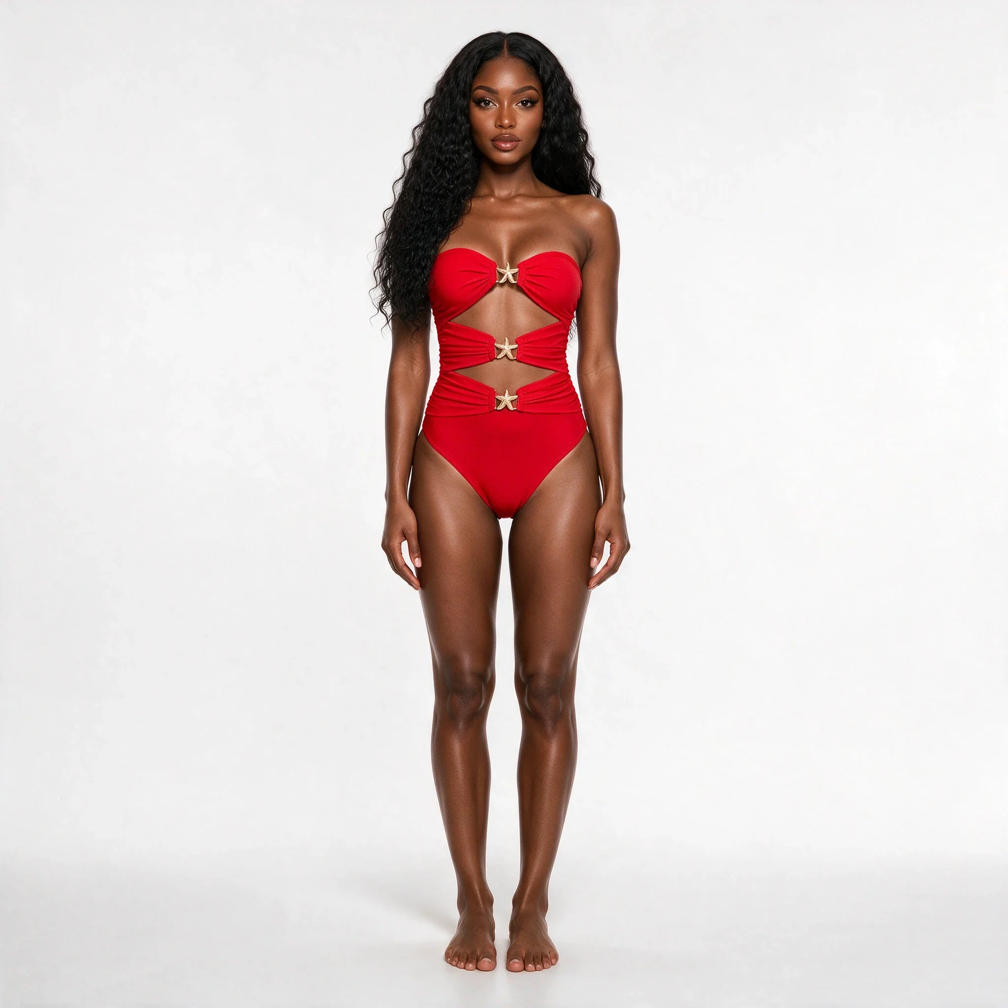 Starfish Cutout One-Piece Swimsuit WHD0606559-KA-P545-02