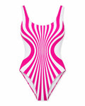 Radiating Stripe One-Piece Swimsuit WHD0606565-KA-P620-14