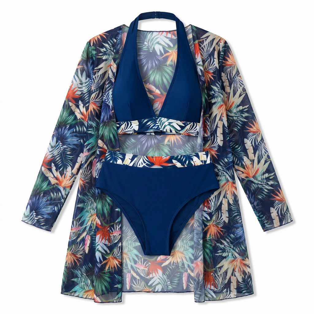 Tropical Three-Piece Swim Set WHD0606567-KA-P639-22