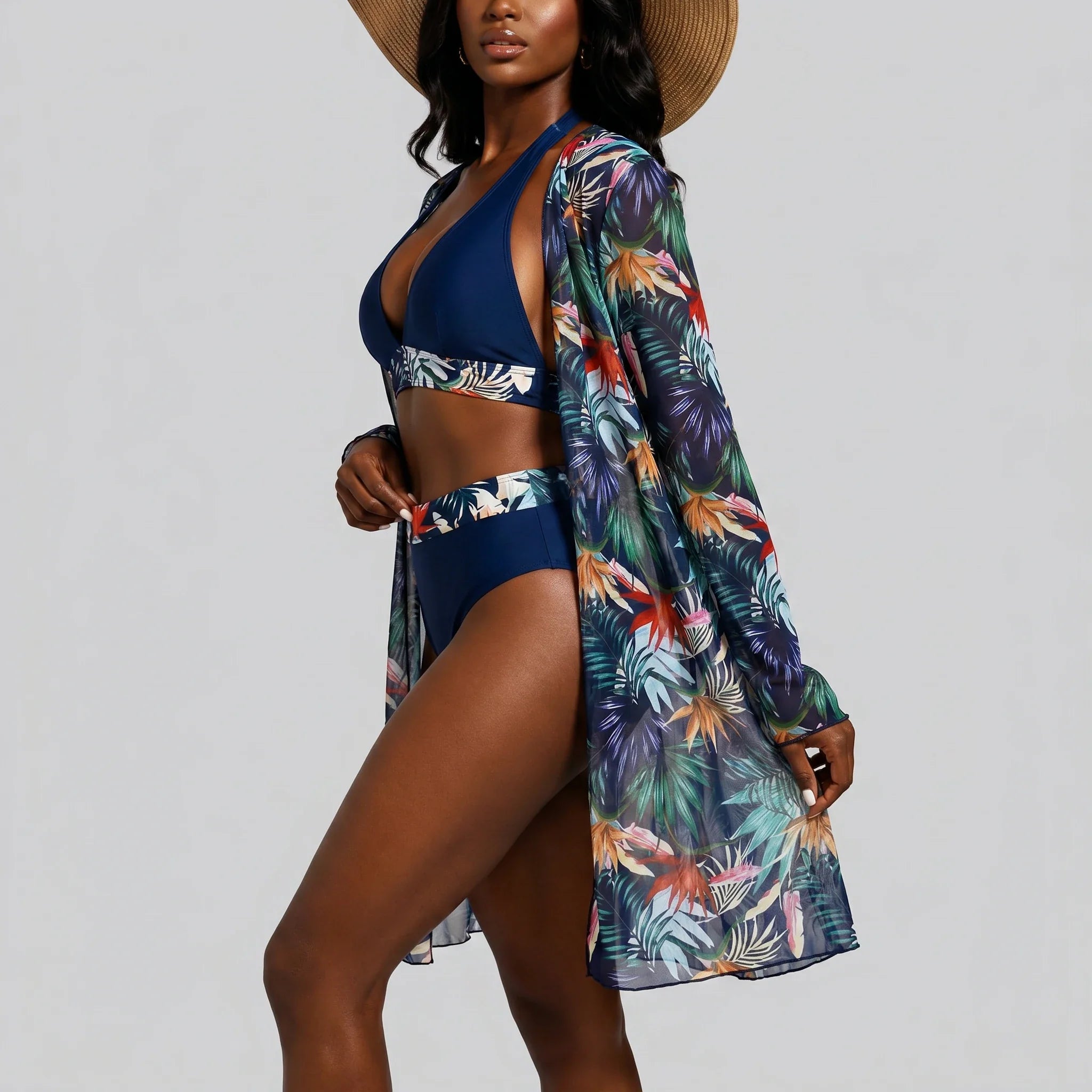 Tropical Three-Piece Swim Set WHD0606567-KA-P639-22