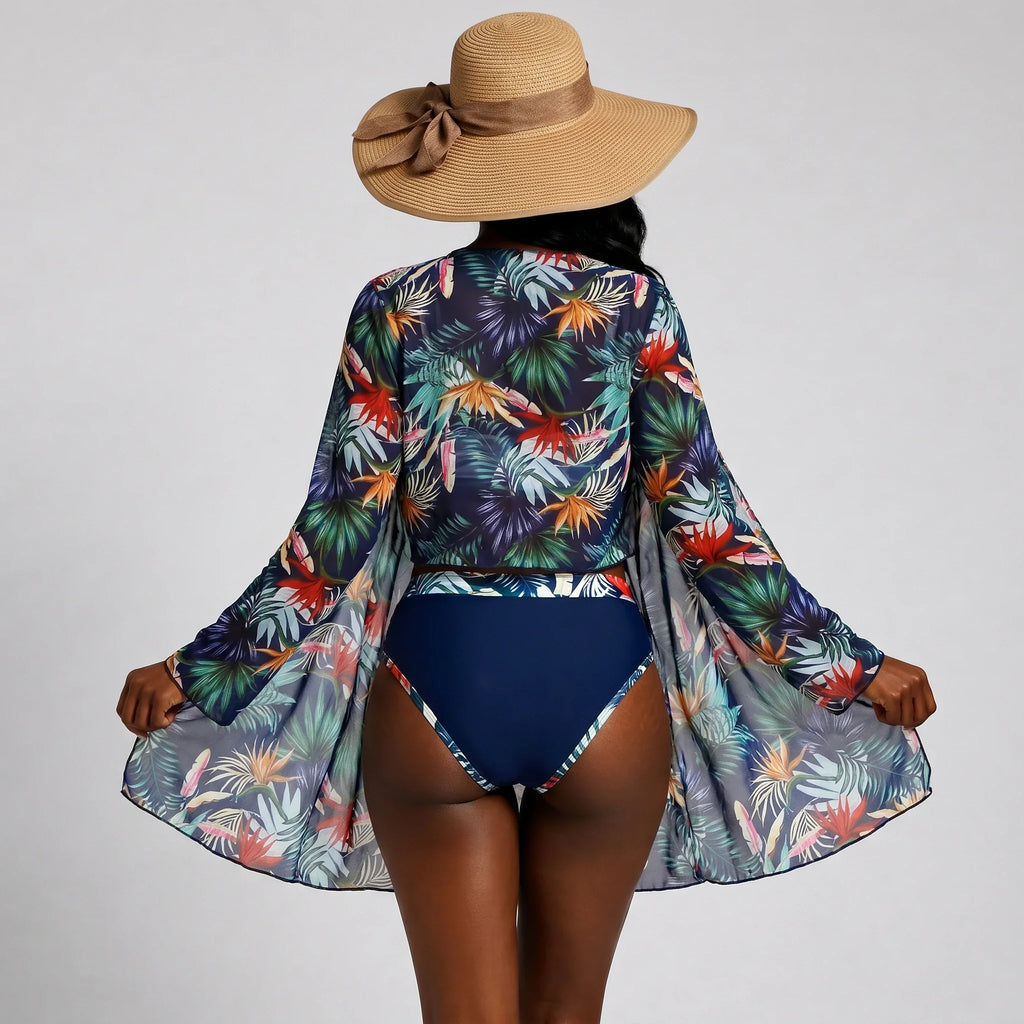 Tropical Three-Piece Swim Set WHD0606567-KA-P639-22