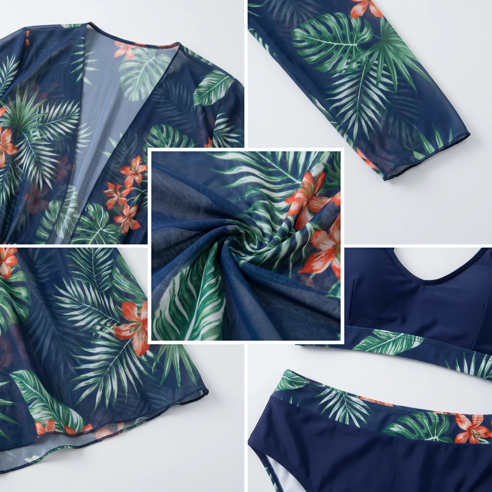 Tropical Three-Piece Swim Set WHD0606567-KA-P639-22