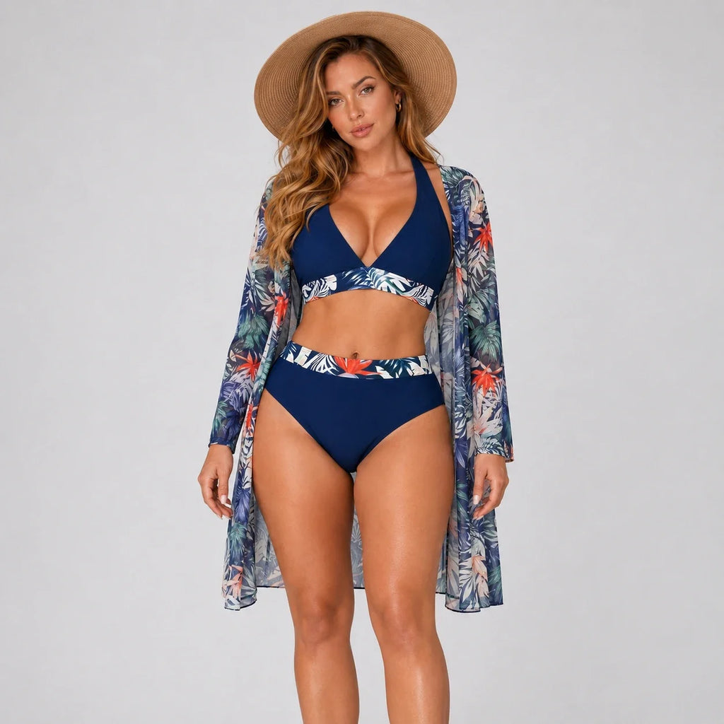 Tropical Three-Piece Swim Set WHD0606567-KA-P639-22