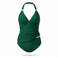 Gold Detail Halter Swimsuit WHD0606568-KA-P642-06