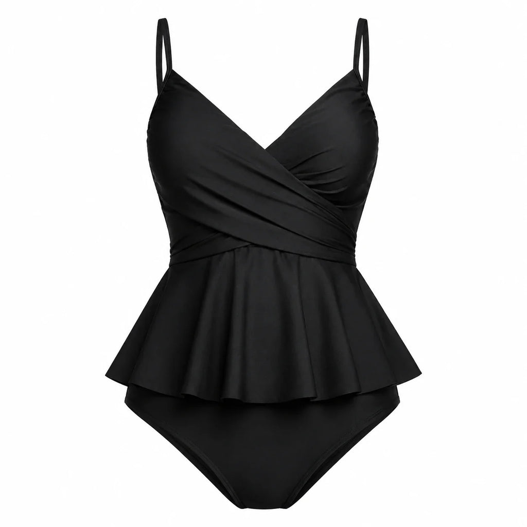 Peplum Wrap One-Piece Swimsuit WHD0606571-KA-P694-01