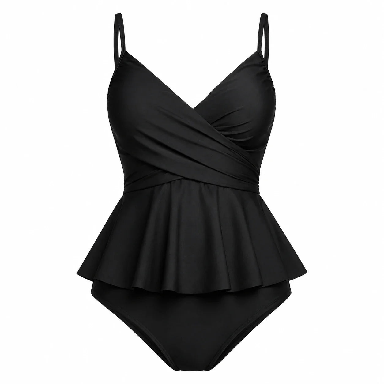 Peplum Wrap One-Piece Swimsuit WHD0606571-KA-P694-01