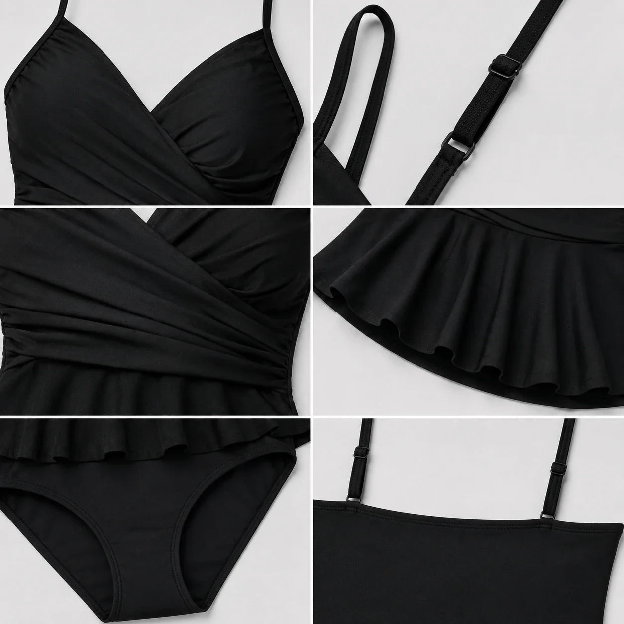 Peplum Wrap One-Piece Swimsuit WHD0606571-KA-P694-01