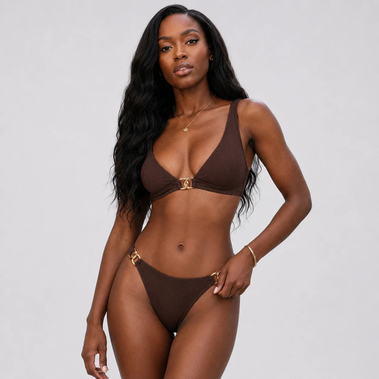 Metal Ring Bikini Set WHD0606572-KA-P696-24