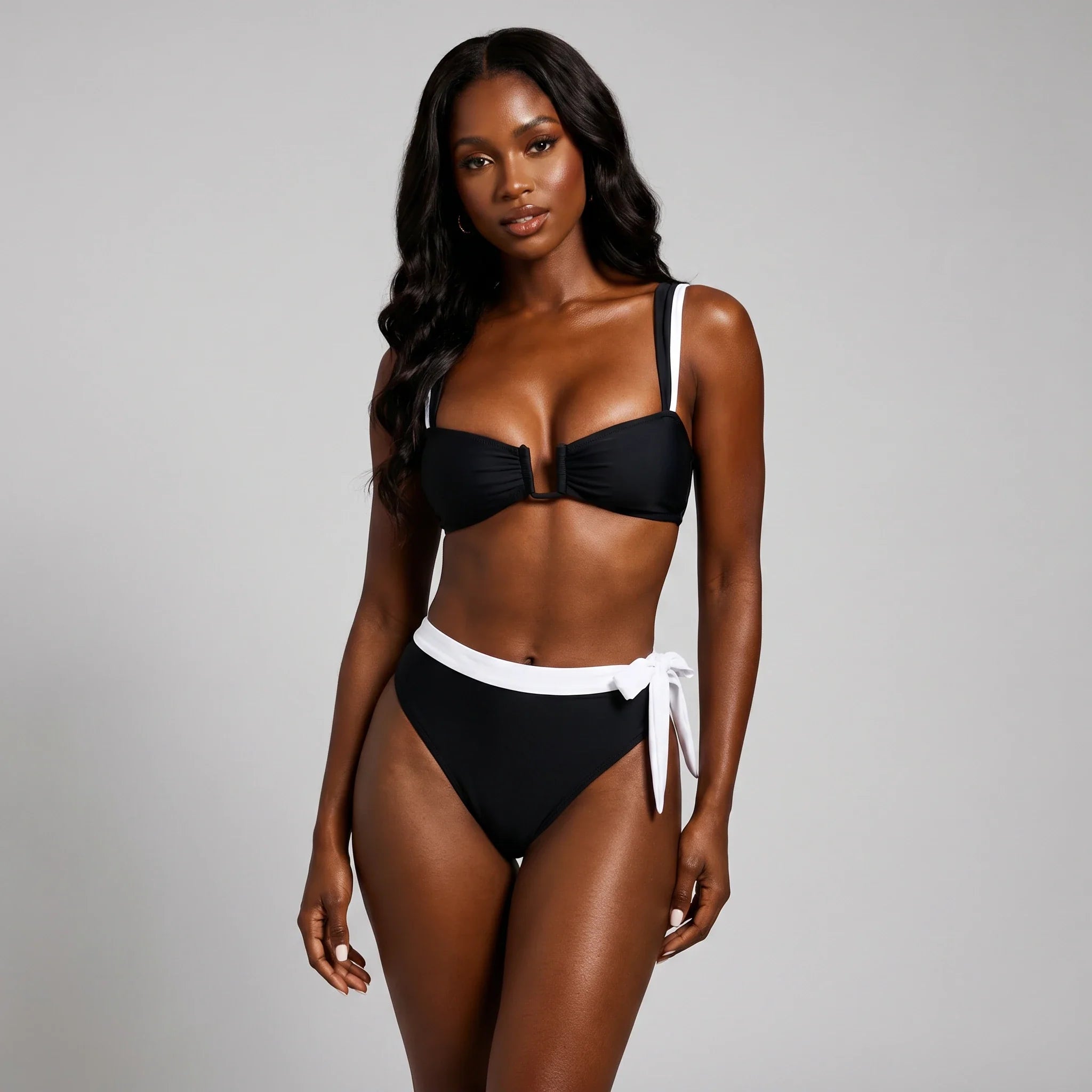 Contrast Waist Bikini Set WHD0606573-KA-P706-01