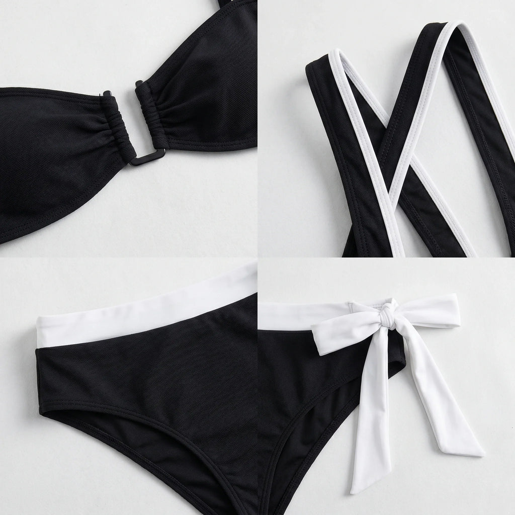 Contrast Waist Bikini Set WHD0606573-KA-P706-01
