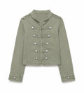 Cropped Military Button Jacket WHD0606578