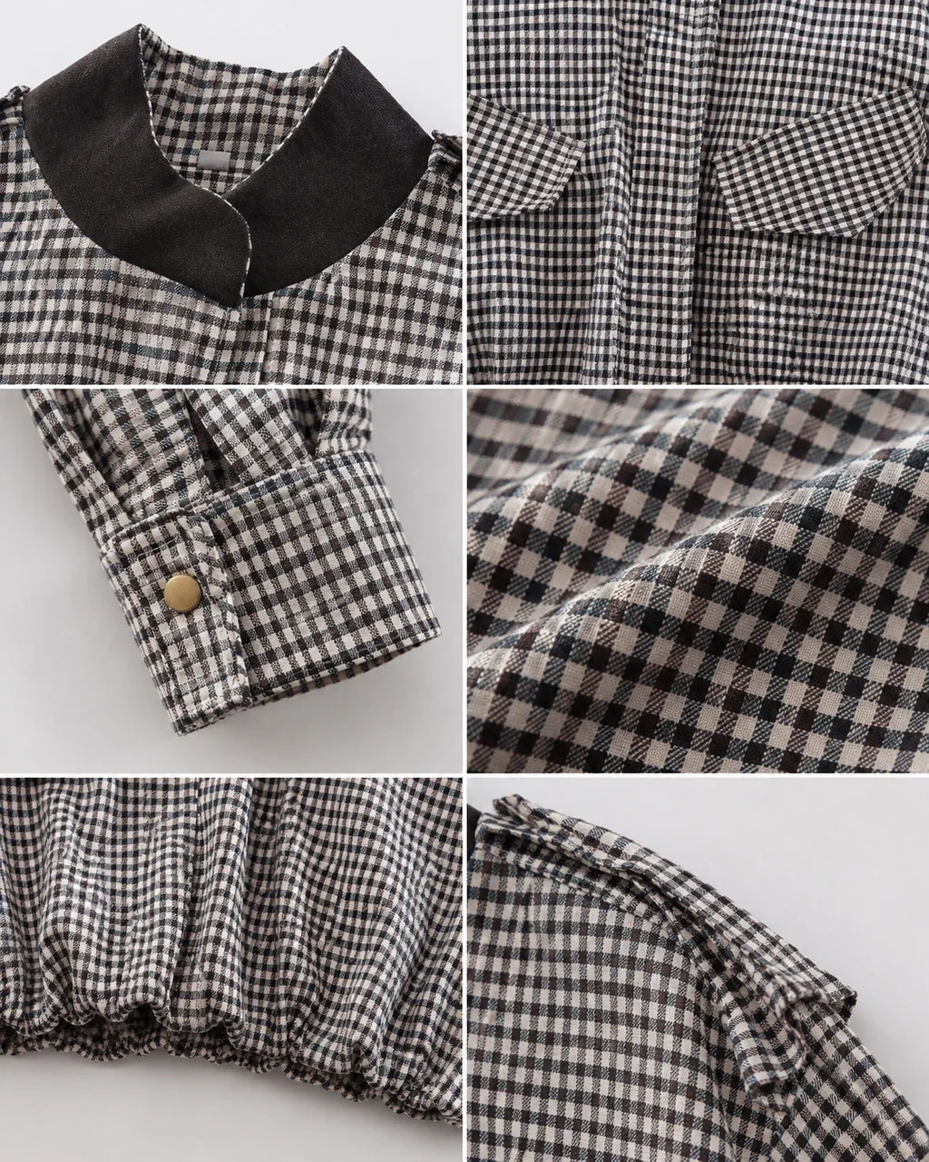 Gingham Cropped Jacket WHD0606579