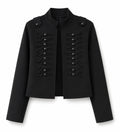 Military Detail Crop Jacket WHD0606581