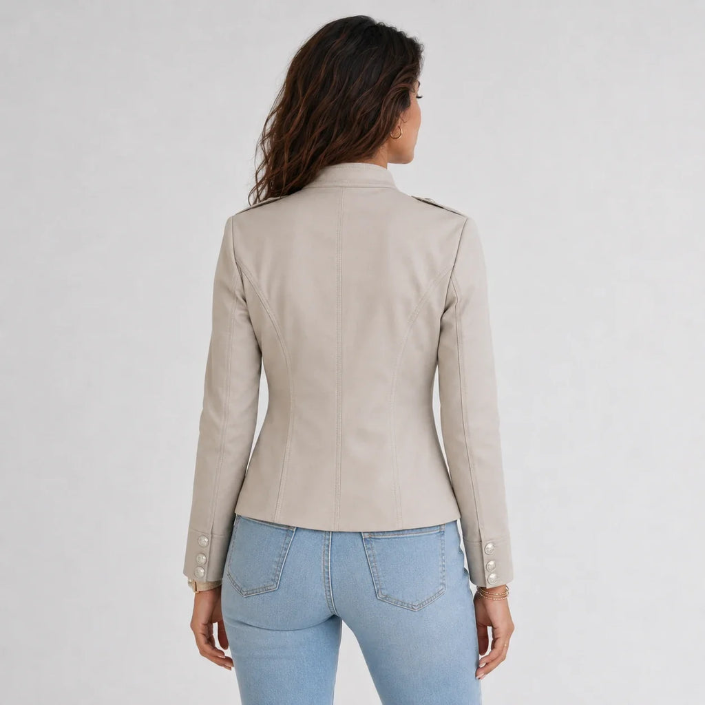 Zip Front Military Jacket WHD0606582