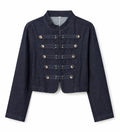 Denim Military Crop Jacket WHD0606583