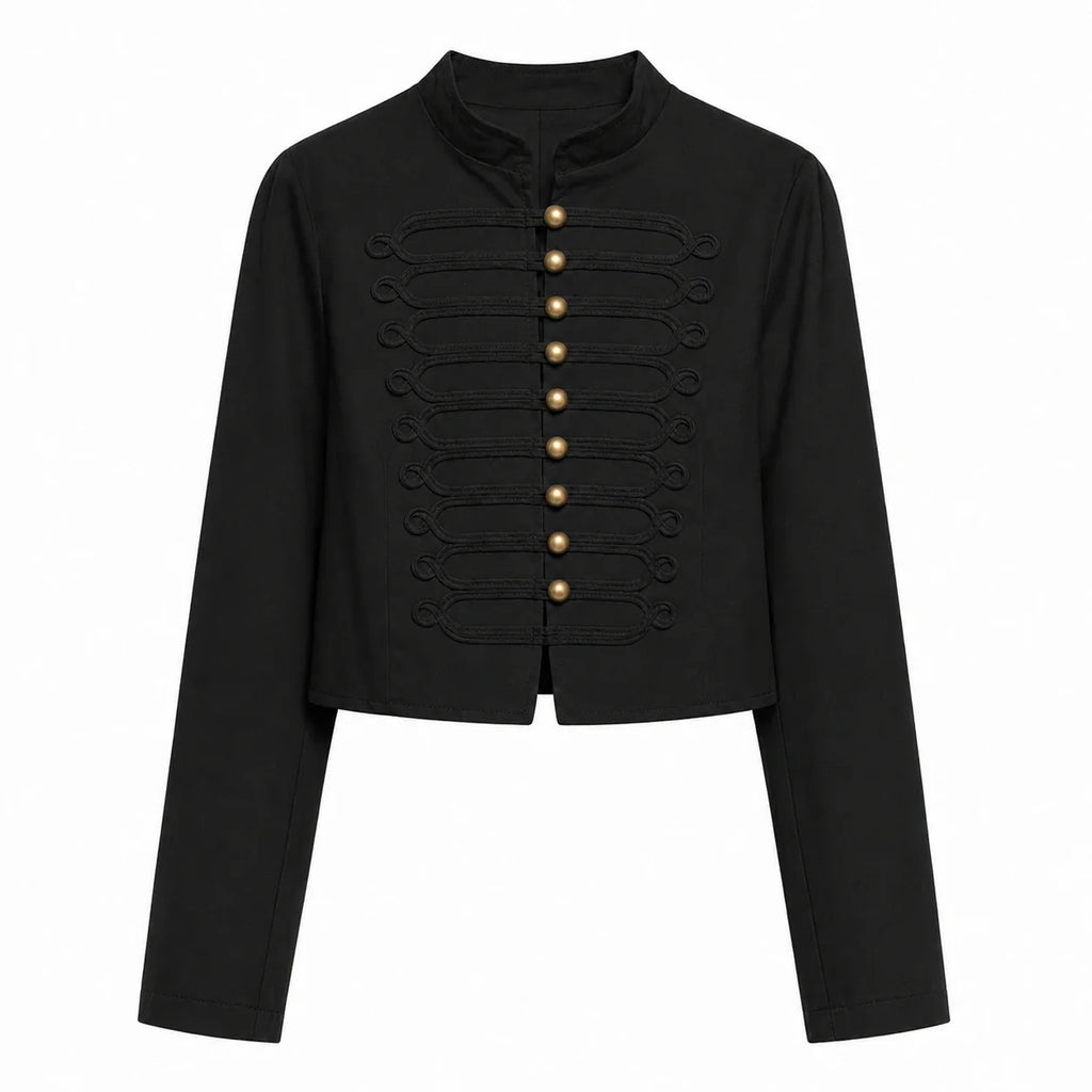 Frog Trim Cropped Jacket WHD0606584