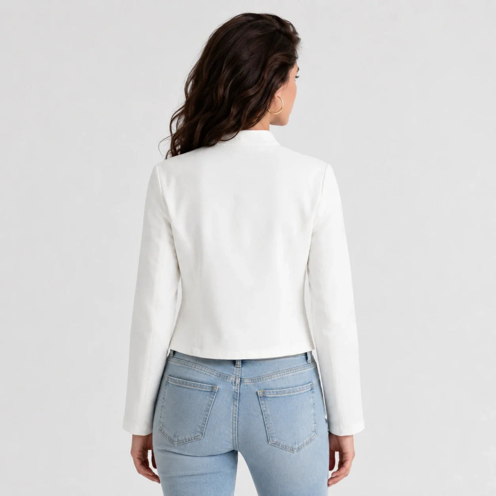 Frog Trim Cropped Jacket WHD0606584