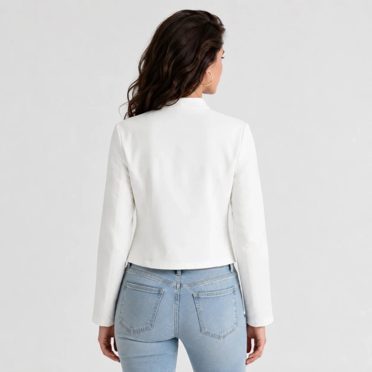 Frog Trim Cropped Jacket WHD0606584