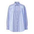 Striped Oversized Button-Up Shirt WHD0606587