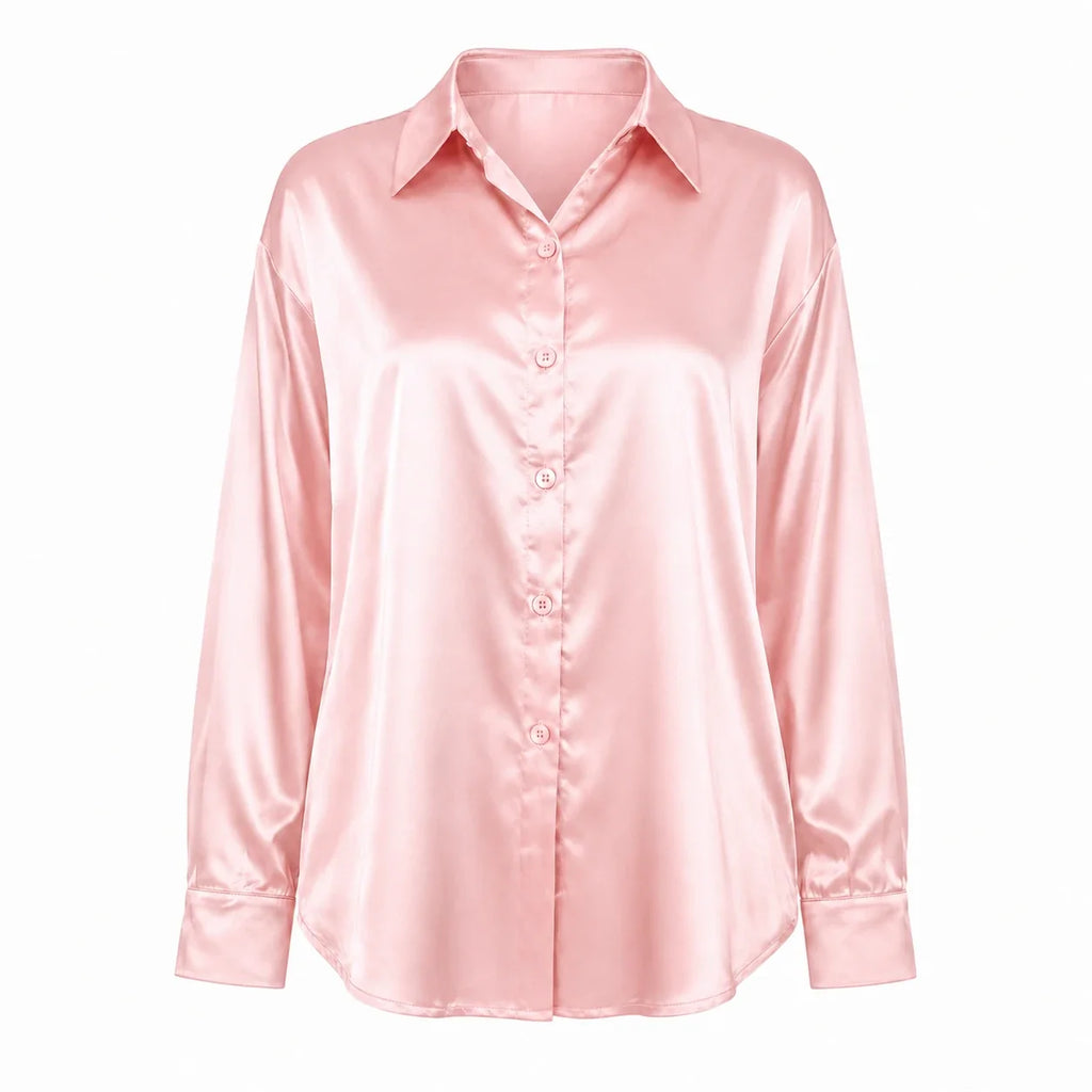Satin Button-Up Shirt WHD0606592