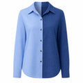 Color Block Button Shirt WHD0606593