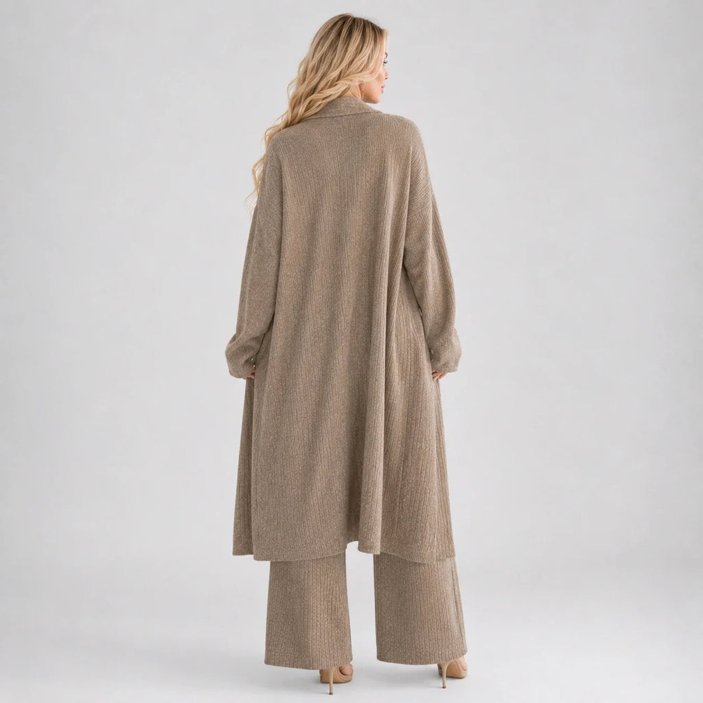 Ribbed Knit Three Piece Set WHD0606599