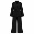Tie-Waist Wide Leg Set WHD0606601