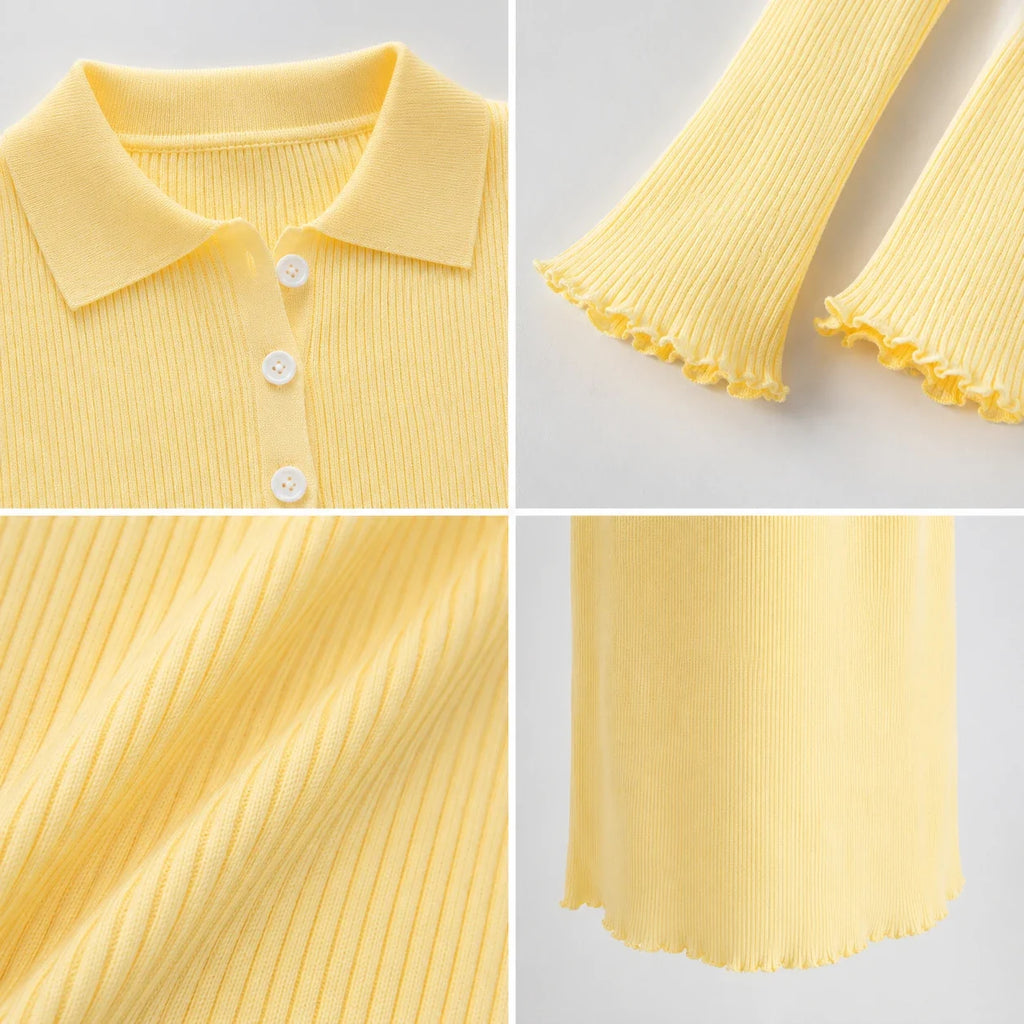 Ribbed Knit Skirt Set WHD0606603