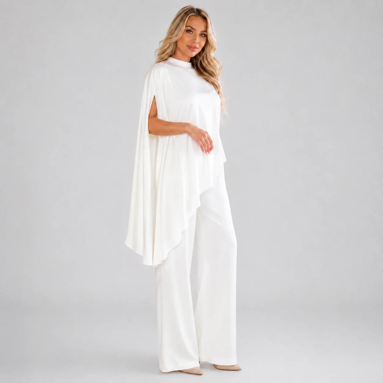 Cape Sleeve Wide Leg Set WHD0606604