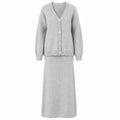 Fuzzy Knit Skirt Set WHD0606605